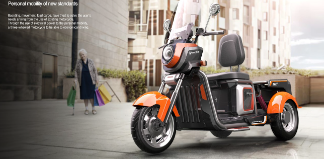 시니어 사용자 전기삼륜차 이미지